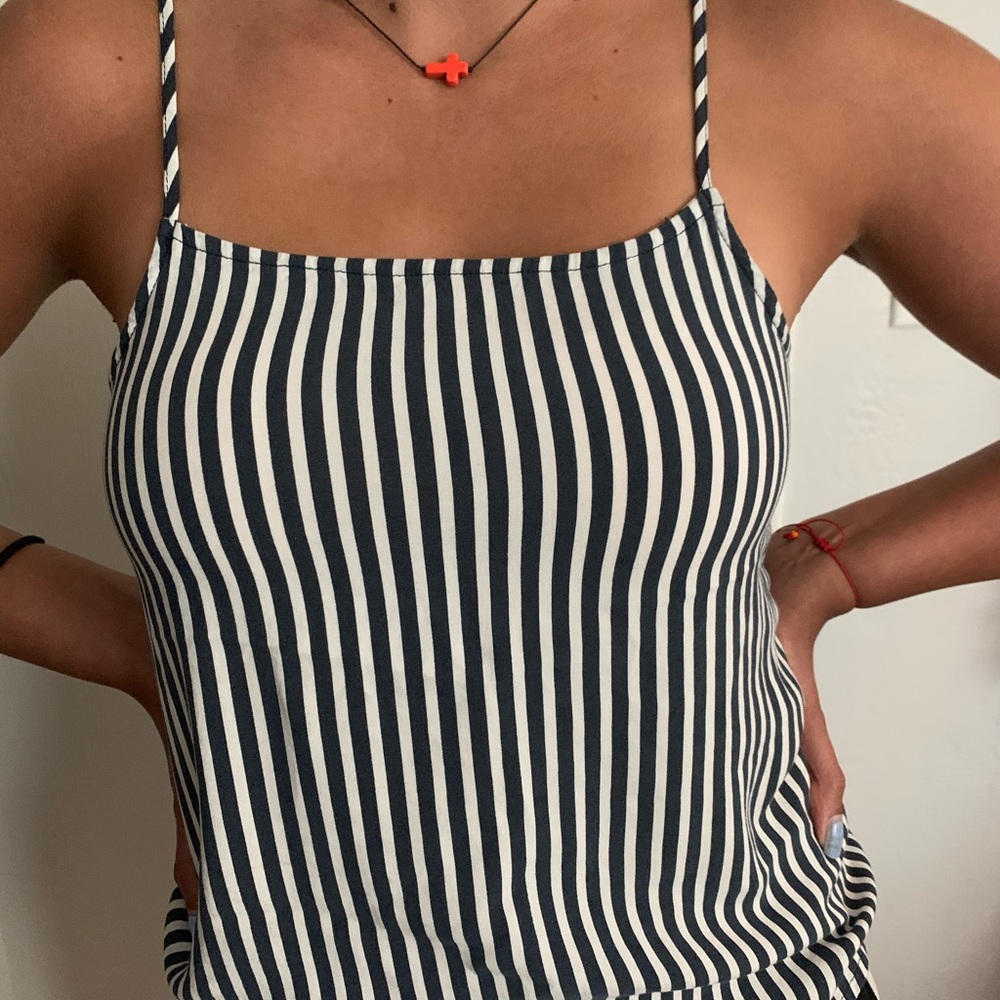 h&m striped blouse